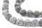 The Bead Chest Matte Grey Picasso Jasper Beads (10mm): Organic Gemstone Round Spherical Energy Stone Healing Power Crystal for Jewelry Bracelet Mala Necklace Making